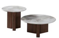 Table basse d'angle en bois, petite table à thé pour salon, canapé, chambre à coucher - Plusieurs styles de table d'appoint en bois pour chevet