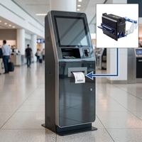 Imprimante thermique de reçus pour kiosque KP-247 58 mm, RS232 USB, coupe-papier automatique pour distributeur automatique, terminal en libre-service