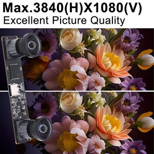 Elp 1080P Góc rộng Fisheye <span class=keywords><strong>USB</strong></span> máy ảnh mô-đun ống kính kép 4MP tốc độ cao 60fps đồng bộ hóa 3D stereo VR <span class=keywords><strong>Camera</strong></span> cho robot - Product Image 2