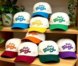 Casquette de baseball en sergé à 5 panneaux brodée sur mesure avec lettres, faible MOQ, pour hommes et femmes, réglable, style urbain unisexe - Product Image 1