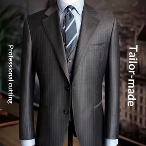 Traje <span class=keywords><strong>de</strong></span> Caballero <span class=keywords><strong>de</strong></span> Lujo <span class=keywords><strong>de</strong></span> Alta Gama, a la Moda, con Doble Abertura, para Bodas y Negocios, Talla Personalizada - Product Image 3