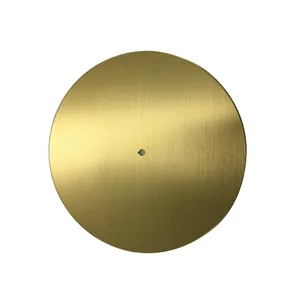 Círculo de reloj de aluminio anodizado cepillado oro 1050/5052