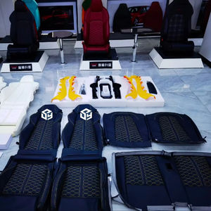 Asientos Deportivos de Lujo para Auto, Personalizados con Panel de Fibra de Carbono y Cubierta de Cuero, Tipo Bucket RS para <span class=keywords><strong>Audi</strong></span> A3 A4 A5 A6 A7 Q3 Q5 - Product Image 1