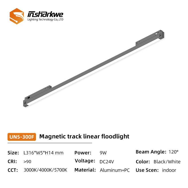 UN5-300F Magnetic track linear floodlight 9W