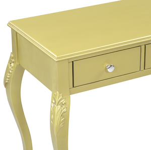 Luxury Modern Lighted Makeup Vanity Desk with Oval Mirror 3-Drawer <b>Dressing</b> <b>Table</b> for Bedroom & Living <b>Room</b> Jewelry Storage - Product Image 6