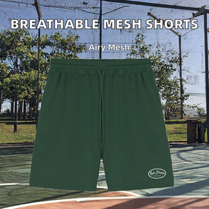 กางเกงขาสั้นกีฬาผู้ชายแบบแห้งเร็ว พิมพ์โลโก้ได้ตามต้องการ รับผลิตแบบ OEM ODM ความยาวขาใน 5 นิ้ว ผ้าตาข่าย เหมาะสำหรับออกกำลังกาย บาสเกตบอล วิ่ง ผลิตจากโรงงานโดยตรง - Product Image 3