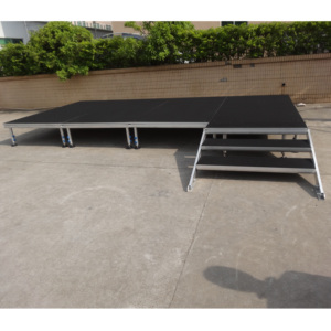 Escenario Portátil de Altura Ajustable con Patas de Aluminio, Certificado CE, Fácil Montaje para Bodas, Fiestas y Eventos - Product Image 2