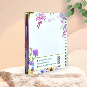 Miễn phí mẫu tùy chỉnh vàng xoắn ốc 2024 2025 A4 A5 hàng tuần hàng ngày kế hoạch máy tính xách tay in ấn - Product Image 6