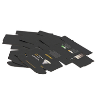 Boîtes d'emballage pour ampoules LED personnalisées écologiques, boîtes d'expédition pour appareils ménagers, carton ondulé noir mat, électronique grand public