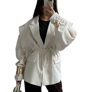 Estilos Más Vendidos 2026, Ropa de Mujer para Exportación, Traje Elegante de Color Sólido con Cordones, Nueva Colección de Primavera - Product Image 1