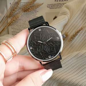 Reloj de cuarzo con correa de piel de cocodrilo y aleación de estilo empresarial para mujer - Product Image 2