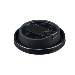 Disposable 90mm 80 mm PS PET PP Plastic Paper Lid For Coffee Hot Drink Cup Lids Colour PP Cup Cover with Straw