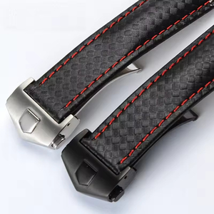 Bracelet de montre de remplacement en cuir de veau authentique de luxe vintage 19/20/22 mm, best-seller, pour montres classiques - Product Image 4