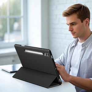 Custodia per Samsung <span class=keywords><strong>Galaxy</strong></span> <span class=keywords><strong>Tab</strong></span> <span class=keywords><strong>S8</strong></span> <span class=keywords><strong>Plus</strong></span> 2022/ S7 FE 2021/S7 <span class=keywords><strong>Plus</strong></span> 2020 12.4\" con Porta S Pen, Cover Protettiva Pieghevole a Tre Ante per Tablet - Product Image 6