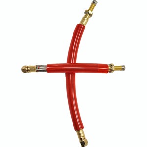 Tubo Flessibile Rosso da 120mm <span class=keywords><strong>per</strong></span> Gonfiatore Pneumatico <span class=keywords><strong>per</strong></span> Auto, Prolunga <span class=keywords><strong>per</strong></span> Pompa d'Aria <span class=keywords><strong>per</strong></span> <span class=keywords><strong>Pneumatici</strong></span> - Product Image 1