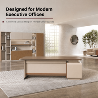 Semplice angolo moderno a forma di L Executive scrivania da ufficio durevole di alta qualità mobili con tavolo cassetto per avvocati manager