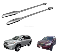 Barres de toit en alliage d'aluminium avec rails transversaux, porte-bagages, accessoires automobiles pour Highlander 2008-2013, accessoires 4x4