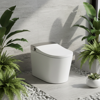 Vente directe usine – WC intelligent monobloc en céramique à chasse automatique pour salle de bain (articles sanitaires)
