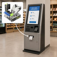 Imprimante thermique multifonctionnelle tout-en-un Cashino KP-210H 58 mm 203 dpi, adaptée aux kiosques et aux terminaux en libre-service