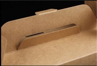 Boîtes à emporter en papier kraft pour frites, poulet frit, nuggets, avec estampage, revêtement UV, doublure plastique, jetables, qualité supérieure