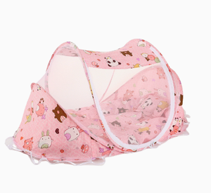 Mosquitero portátil plegable para bebé 2026, superventas, con almohada y cojín, cremallera de lujo, diseño de dibujos animados - Product Image 5