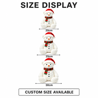 Ours en peluche blanc de Noël personnalisé, fabrication directe d'usine, OEM ODM, fabricant d'animaux en peluche, vente en gros, faible MOQ, peluche amusante