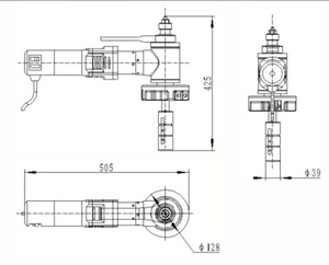 เครื่องลบคมท่อแบบติดตั้งบนแท่น ISE-120 พร้อมมอเตอร์อัตโนมัติ สำหรับงานลบคมท่อสแตนเลสแบบเย็น ขนาด 40-120 มม. - Product Image 6
