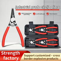 Portable 7 \ "Soft Grip High Carbon Steel DIY Mini Pince Multifonctionnel Snap Ring Circlip OEM Interne Externe Métrique Personnalisé