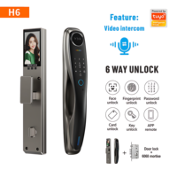 Serrure de porte intelligente à reconnaissance faciale 3D, caméra de reconnaissance des veines palmaires, interphone vidéo, entrée sans clé Tuya Wifi, Cerradura Inteligente, maison, bureau