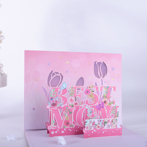 Novedad, Tarjetas de Felicitación Musicales LED 3D Emergentes Personalizadas con Impresión Offset en Papel para Regalo del Día de la Madre - Product Image 5