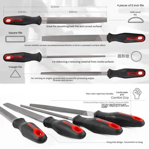 16-teiliger Multifunktionaler Schnellschärfer Diamant-Quadratfeilen Raspeln Hartmetallfräser Stahl Metall Industrie DIY Heimgebrauch HUIXIN - Product Image 3