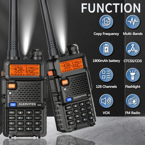 Radio bidirectionnelle Alervites One Step Frequency Match AT-5RX 3-5 km double bande UHF/VHF Baofeng UV-5R mise à jour 5RX Talkie-walkie portable - Product Image 5