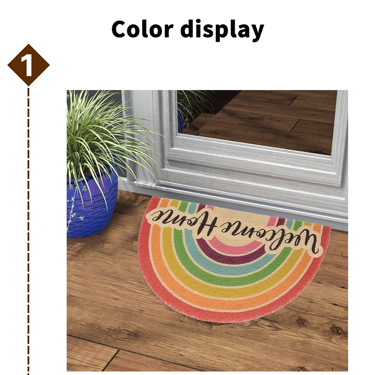 Shinnwa PVC coil door mat non-slip indoor outdoor rug entryway welcome mat shoe carpet cartoon dog print pet mat