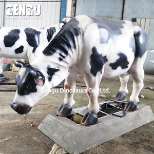 Modelo de <span class=keywords><strong>Vaca</strong></span> Animatrónica <span class=keywords><strong>3D</strong></span> de Tamaño Real, Control Remoto, <span class=keywords><strong>Vaca</strong></span> Metálica para Interiores, Escuelas, Jardines de Infancia, Guarderías, Aeropuertos, Centros Comerciales - Product Image 4