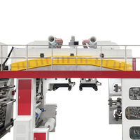 Machine d'impression flexographique CI 6 couleurs haute vitesse pour sacs de courses, emballages alimentaires, imprimante de films plastiques flexibles