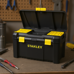 Caja de herramientas Stanley de 20 pulgadas de plástico con tapa para almacenamiento de herramientas - Product Image 3