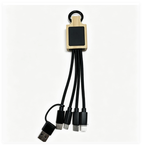 สายชาร์จแบบพกพา 6 in 1 พร้อมโลโก้ OEM แบบกำหนดเอง สายถักพร้อมหัว USB A/C สำหรับทุกอุปกรณ์<span class=keywords><strong>ชา</strong></span>ร์จแบบพกพา - Product Image 2