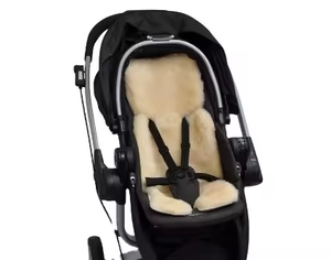 Tapis <span class=keywords><strong>de</strong></span> poussette pour bébé, tapis <span class=keywords><strong>de</strong></span> siège chaud en laine douce <span class=keywords><strong>de</strong></span> mouton mérinos australien haute densité, taille personnalisée pour bébé - Product Image 3