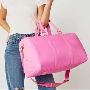 STONEY CLOVER Stock Nylon Duffle Bag Soft Set Maleta Bolsas <span class=keywords><strong>de</strong></span> viaje Ligero Extra grande Bolsa <span class=keywords><strong>de</strong></span> equipaje a prueba <span class=keywords><strong>de</strong></span> olores con remache - Product Image 3