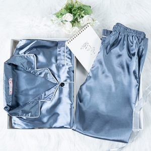 Ladies Intimate Wholesale Loungewear Lingerie deux pièces Vêtements de nuit en soie Pyjamas doux Vêtements de nuit pour femmes - Product Image 5