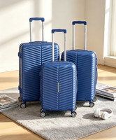 Ensemble de bagages YESHINE en PP incassable, coque rigide, luxe, 3 pièces, valises à roulettes, 20/24/28 pouces, légères, avec serrure TSA