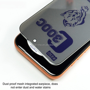 Protection d'écran en <span class=keywords><strong>verre</strong></span> anti-statique ESD 300C à couverture intégrale 0,55 mm, grand arc, ultra-fin, avec confidentialité pour iPhone 17 13 12 Pro Max - Product Image 2