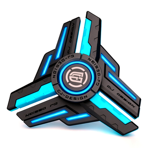 Mát kim loại ngón tay tay <span class=keywords><strong>spinner</strong></span> Đồ chơi sáng ánh sáng Thần Tài Spinners cho người lớn ADHD cứu trợ căng thẳng & lo lắng nhắm mục tiêu - Product Image 1
