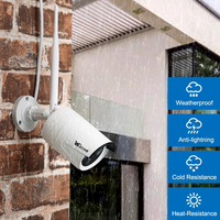 Wistino HD 5MP NVR Kit Plug and Play Wireless 4CH CCTV System Kit P2P Outdoor IR Leds Night Vision Home Security System