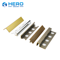 Profilé en laiton extrudé pour carrelage, protection des bords, style moderne, longueur personnalisable