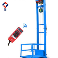 Plateforme élévatrice de marchandises industrielle personnalisée à commande électrique, monte-charge hydraulique sur rail pour entrepôt