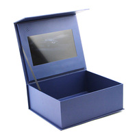 Boîtes-cadeaux vidéo LCD conçues sur mesure 5 pouces 7 pouces 10.1 pouces Boîtes d'affichage en papier pliables pour le marketing