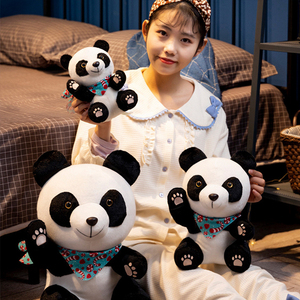 Orsacchiotto Panda Peluche con Zampe Ricamate - Product Image 1