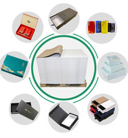 Papier carton duplex couché simple face 300 g/m² et 400 g/m², dos gris, 64x90 cm, pour impression et emballage