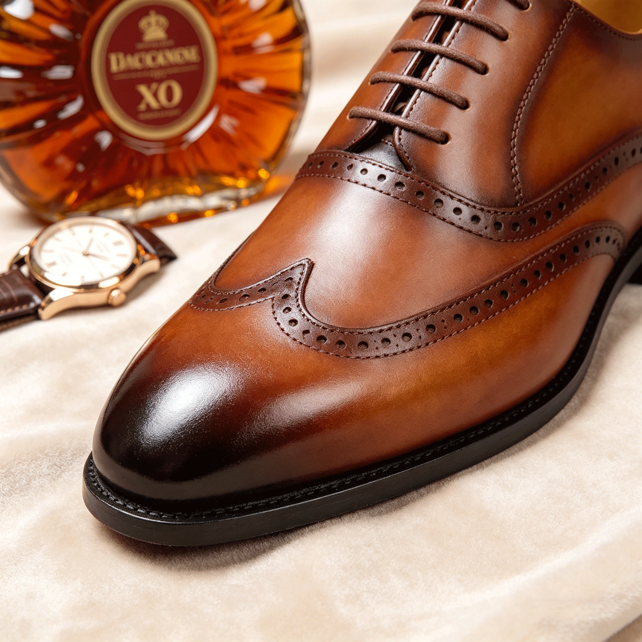Chaussures Homme Classiques Brogues Oxfords Et Derbies En Cuir Avec Lacets - Style Élégant